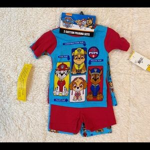 Nickelodeon Paw Patrol Pajama set of 2, cotton! new with tags. 2T